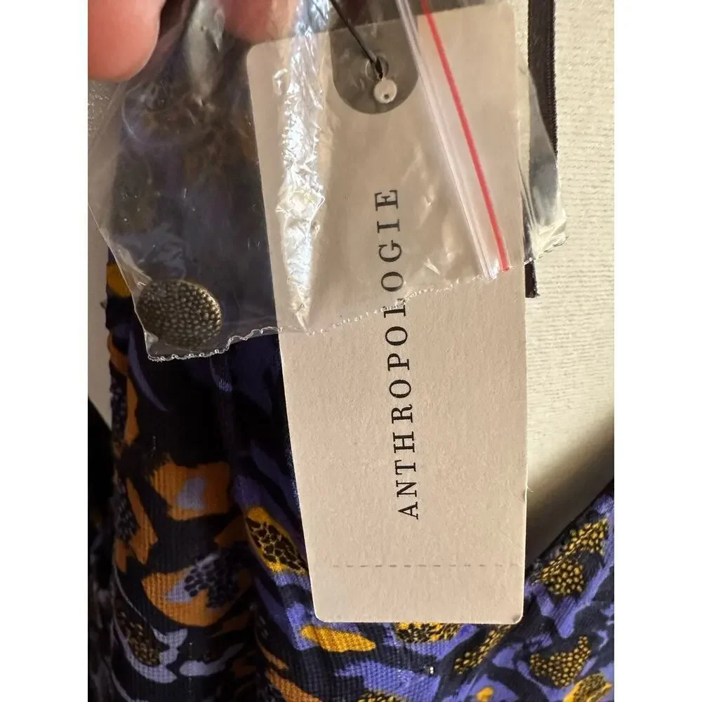 NWT By Anthropologie‎ Sleeveless Halter Tank Leopard Print Size L Retail $98